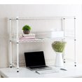 Suprima Desktop Carbon Steel Bookshelf White