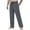 Dark Grey, variant on Men's Linen Pants Casual Beach Summer Pant Elastic Waist Drawstring Lightweight Trousers