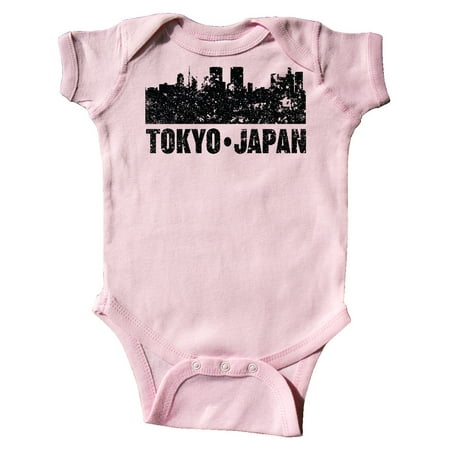 

Inktastic Tokyo Japan City Skyline with Grunge Gift Baby Boy or Baby Girl Bodysuit