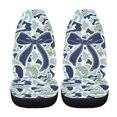 thumbnail image 4 of XYZCANDO Camo Bow Car Seat Covers for Women, Fish Camo Front Seat Protectors, Stylish Auto Accessories for Cars SUV Truck Van, 4 of 7