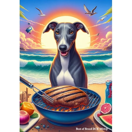 Greyhound Grey - Best of Breed DCR Summer House Flag