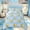 Blue 01, variant on Feelyou Purple Softball Bow Twin Comforter Sets for Girls, Cartoon Ball Theme Bedding Set, Colorful Star Reversible, 2pcs, 1 Comforter and 1 Pillowcase