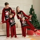 thumbnail image 1 of Conjunto de pijamas para padres e hijos con estampado de letras encantadoras de otoño, ropa de casa a cuadros de Europa y Estados Unidos, 1 of 5