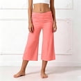 thumbnail image 6 of YaEYa Gaucho Pants for Girls Wide Leg Capri Pants Ruched Waist Cropped Comfy Summer Casual Beach Coluttes Bottom 5-14 Years (Rose Gold,5-6 Years), 6 of 9