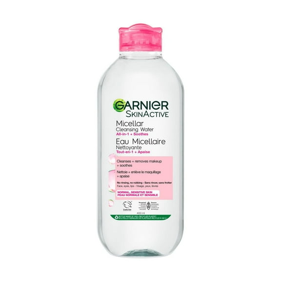 Garnier Micellar Water, Facial Cleanser & Makeup Remover, Suitable for Sensitive Skin, 400ml