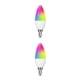 thumbnail image 3 of Bewildely Smart WiFi Tuya LED Light E14 Bulbs Waterproof Lighting C37 Decoration Party Control Dimmable Brightness IP55 RGB 500LM Voice 1 2piezas, 3 of 6