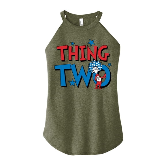 Dr. Seuss - Thing Two - Juniors High Neck Tank Top