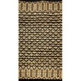 thumbnail image 1 of LR Resources RUGSA99641BKJ5070 Tapis Rectangulaire en Jute Tissé à la Main, Noir, 1 of 1