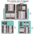 thumbnail image 3 of 6 Set Expandable Compression Packing Cubes for Suitcases,Lightweight Compressible Travel Packing Organizer for Carry on Suitcase,Organizer Bags Set as Travel Essentials for Women Man, 3 of 7