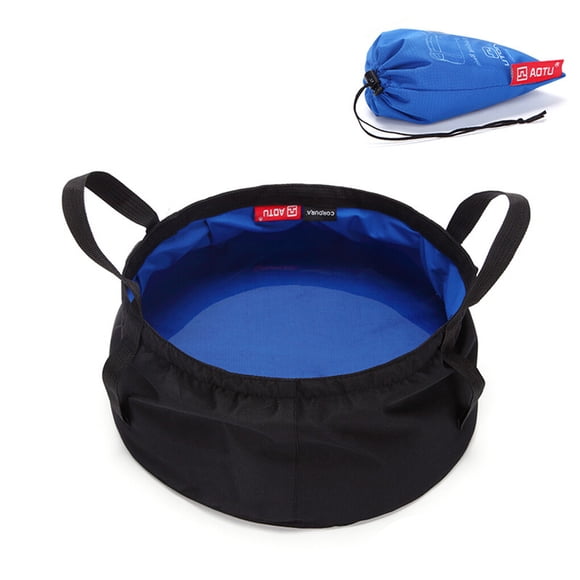 Cubo de agua Wosthever 8.5L portátil impermeable rojo