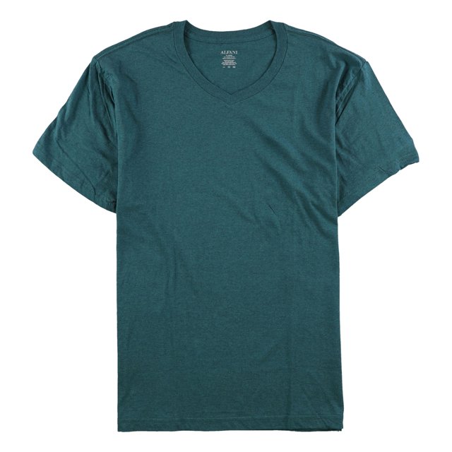 Alfani - Camiseta básica jaspeada para hombre, verde, mediana Alfani Camiseta básica