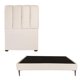 thumbnail image 1 of Recámara Individual Kami Crema con Cabecera + Base Cama Slim, 1 of 8