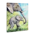 thumbnail image 2 of Stupell Industries Traditional Cute Baby Elephant Family Animal Blue Watercolor Canvas Art, 16 x 20, by George Dyachenko, 2 of 7