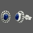 thumbnail image 6 of Lapis Lazuli - Afghanistan Stud 925 Sterling Silver Earrings Jewelry DGE1066_A E-1121, 6 of 7