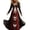 Multicolor-1, variant on Stamzod Halloween Maxi Dresses for Women Fashion Vintage Printed V-Neck A Line Dress Gothic Elegant Long Party Dresses