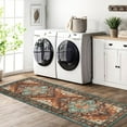 thumbnail image 3 of 2 x6ft Washable Hallway Runner Rugs, Non-Slip Soft Kitchen Rug Runner Laundry Room Rug, Vintage Floor Runner for Kitchen Entryway Laundry Room, 3 of 6