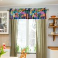 thumbnail image 3 of Yayeee Kitchen Valance Rod Pocket 54" x 18" Living Room Window Curtain, Art Plants, 3 of 6