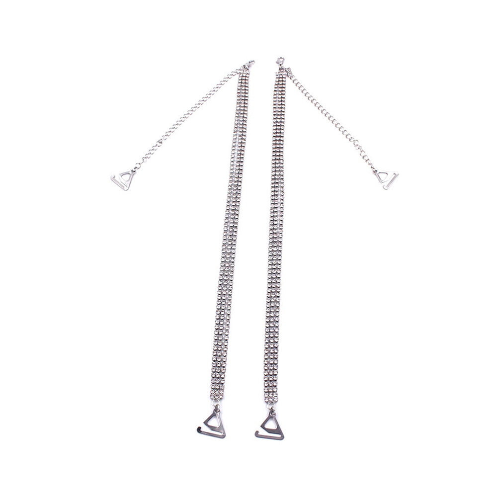 Strap Straps Shoulder Belt Crystal Replacement Dress Bling Invisible