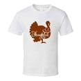 thumbnail image 1 of Turkey Thankful Cutout Tee Cool Fall Holiday Autumn Novelty Thanksgiving T Shirt, 1 of 1