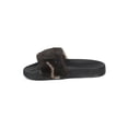 thumbnail image 4 of Women Faux Fur Multicolor Open Toe Footbed Slide 18162, 4 of 5