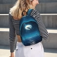 thumbnail image 5 of Naloa Night Sky Moon Dolphin Print Durable Canvas College Rucksack,Laptop Excursion Backpack,Travel Notebook School Backpack,Bookbag For Men Women, 5 of 5