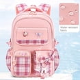 thumbnail image 2 of New Primary School Backpack Kids Girls Large Capacity Cartoon Canvas Lightweight Backpack, 2 of 4