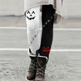 thumbnail image 2 of Halloween Leggings for Women High Waisted Soft Yoga Pants Stretchy Leggings Pumpkin Face Printed Tights Black XXL, 2 of 6