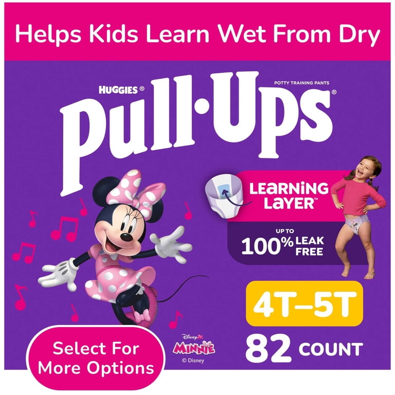 Pull-Ups Girls' Potty Training Pants, 4T-5T, 82 Count photo 1