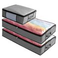 thumbnail image 1 of Under Bed Storage Containers with Handle & Zipper Organizer Box for Comforters Bedroom Closet, 1 of 2