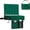 Green, variant on Stadium Seat for Bleachers with Back Support, Portable Bleacher Seat with Wide Comfy Padded Cushion, Metal Hook, Folding Stadium Chair with Shoulder Strap, Carry Handle, Cup Holder