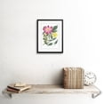 thumbnail image 2 of Flower Purple and Yellow Dahlia Art Print Framed Poster Wall Decor 9x7 inch, 2 of 5