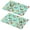 Pioneer Flower Floral-3, variant on Placemat, Pioneer Flower Floral Print Pattern Place Mats Table Mat Set Of 2, PVC Washable Placemats for Party Kitchen Dining Decoration, 18x12 Inch, Fade Resistant