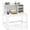 White, variant on 42.5" Computer Desk with Hutch & Power Outlets, Study Desk Writing Desk for Home Office,Black