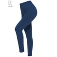 thumbnail image 6 of Gustave Women's Premium Fleece Lined High Waisted Leggings Yoga Pants Soft Stretchy Winter Warm Tummy Control Leggings "Navy Blue", 6 of 10