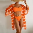 thumbnail image 2 of Birdeem Womens Sexy High Breast Contrast Solid Bikini Set Swimsuit Sets, 2 of 8