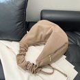 thumbnail image 3 of husxh Women Corduroy Hobo Handbag Ruched Shoulder Bag Adjustable Strap Slouchy Tote Bag with Zipper Hobo Purse for Work Travel, 3 of 6