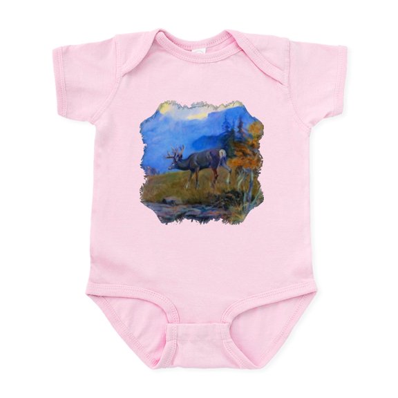 CafePress - Deer Grazing Infant Bodysuit - Baby Light Bodysuit, Size Newborn - 24 Months