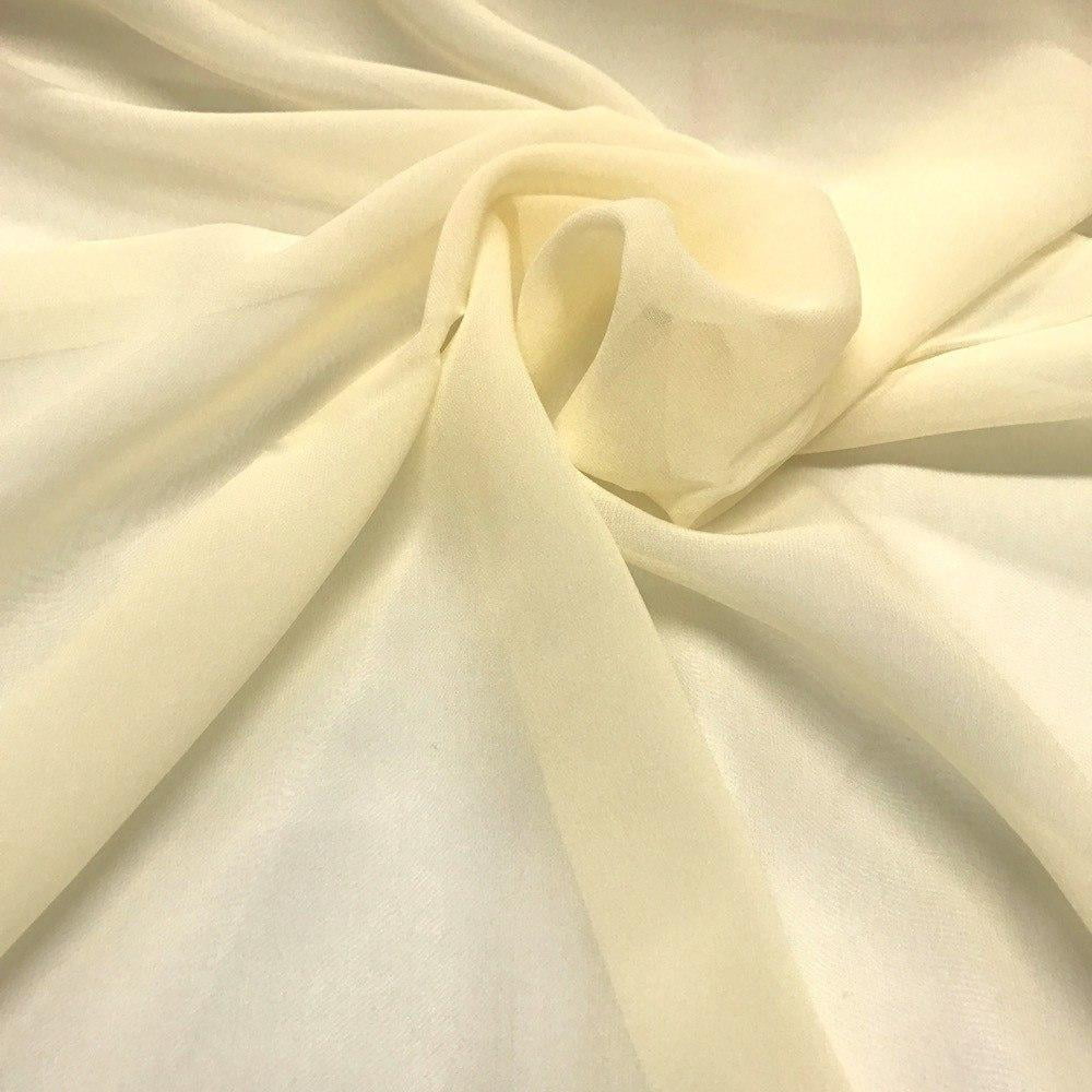 Fabric By The Yard Golden Olive Silk Georgette Chiffon