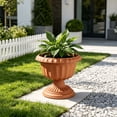 thumbnail image 5 of Plastic Planter Pot for Indoor Outdoor, Vintage Style Decorative Flower Pot with Drainage Holes, Lightweight Hydroponic Tower Plant Container for Home Patio Garden, 5 of 6