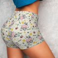 thumbnail image 3 of Picia Cute Cow Printed Workout Shorts for Women Seamless Scrunch Butt Lifting High Waisted Yoga Gym Booty Running Moisture-wicking Short Pants-Small, 3 of 9