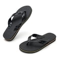 thumbnail image 6 of EVA Flip Flops for Men and Women - Lightweight Beach Pool Slides, Quick-Drying Water Shoes, Comfortable Unisex Black Sandals for Travel,Size 9.5-10, 6 of 8