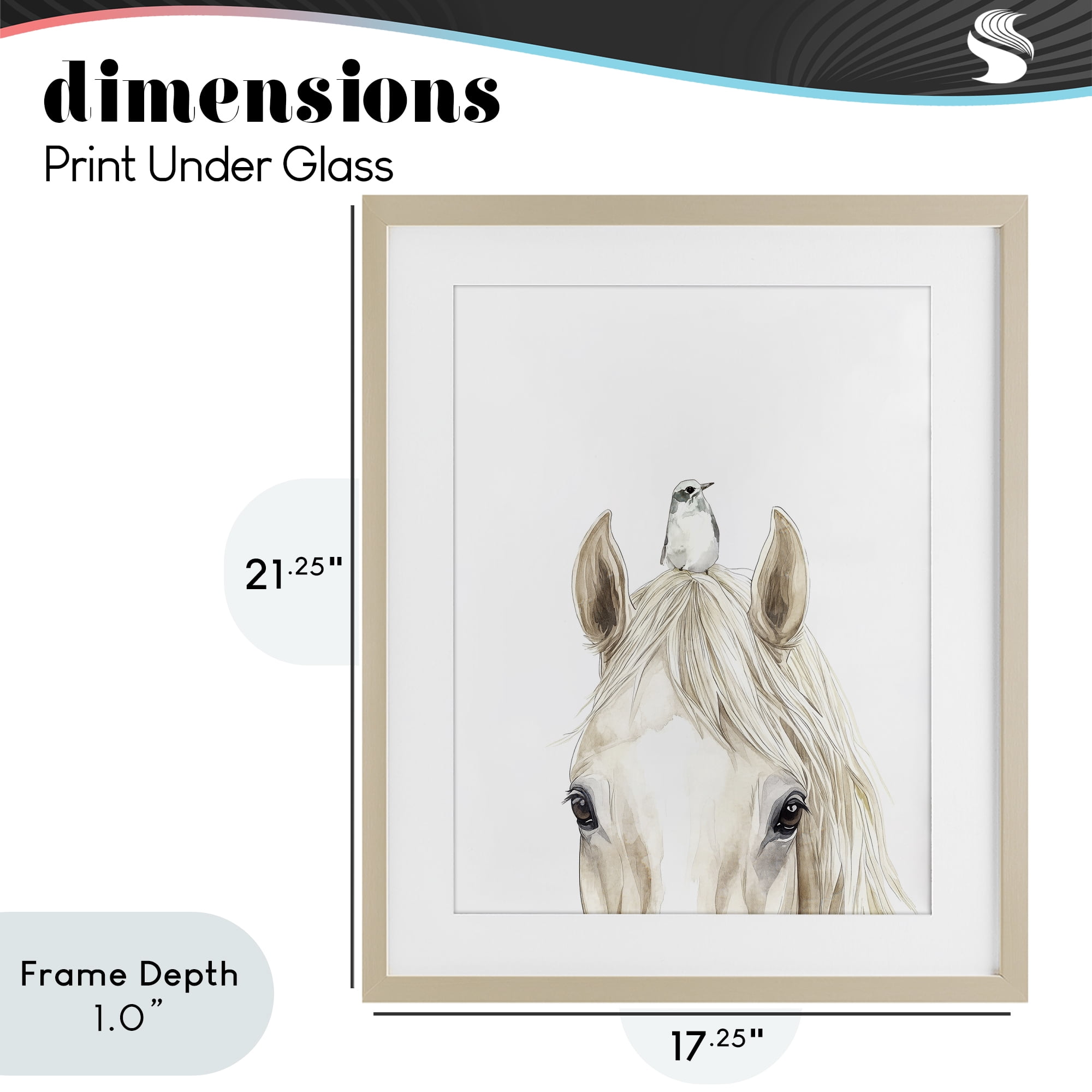 Stupell Industries Unexpected Guest Animals Birch Framed Print Under Glass, design by Svetlana Aleynikova