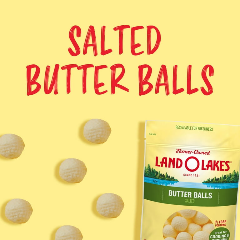 yow ヤウ　christenson butterballs Land O Lakes Salted Butter Balls, 8 oz Bag - Walmart.com
