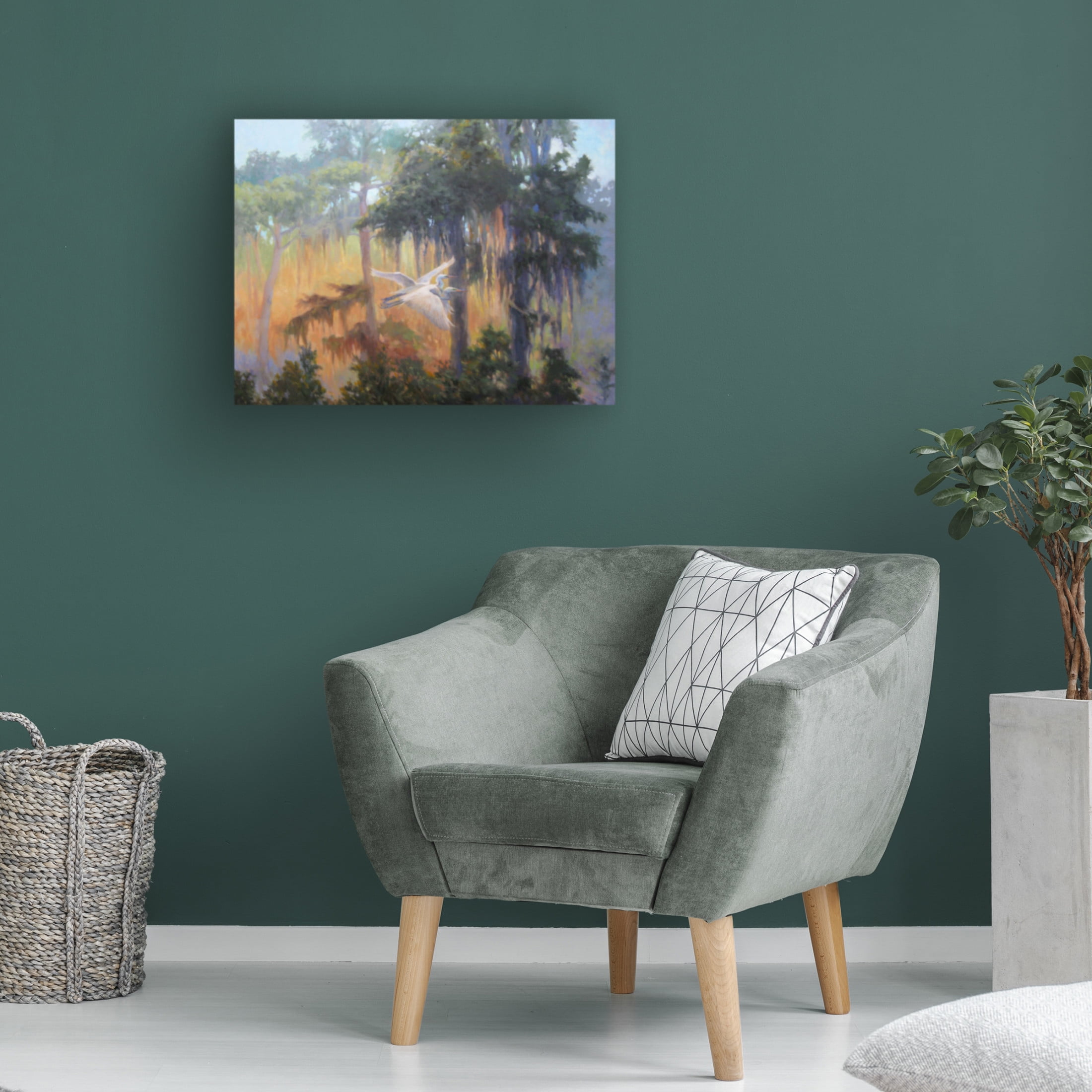 Canvas Wall Art - Sandy Nelson 'Into The Light' Wall Art for Living Room, Bedroom, or Office Décor by Trademark Fine Art - 19 x 14 Inches