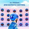 thumbnail image 3 of Kids Bike Helmet with LED Display,Remote Control,64 Patterns for Ages 3-14,Multi-Sport for Cycling and Scooters, 3 of 10