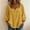 Yellow, variant on LIaqionyy Womens Cotton Linen Shirts 3/4 Sleeve Square Neck Casual Loose Solid Color Summer Blouses Clothes