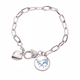 thumbnail image 1 of Juegos Olimpicos de invierno Patinaje doble * wordcloud Pulsera de cadena de corazón joyería encanto moda, 1 of 3