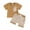 Brown, variant on Musuos Baby Boys Shorts Set, 6 12 18 24M 3T Short Sleeve Crew Neck T-shirt with Plaid Shorts Summer Outfit