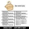 thumbnail image 2 of Pecan Nut Drawing Wood Mini Charms Shapes DIY Craft Jewelry - With Hole - 25mm (7pcs), 2 of 7