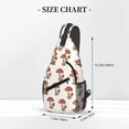 thumbnail image 2 of Lsque Red Mushrooms Pattern Cross Chest Bag Diagonally – Premium Durable Front Chest Sling with Adjustable Padded Strap, High-Capacity Storage, 2 of 8